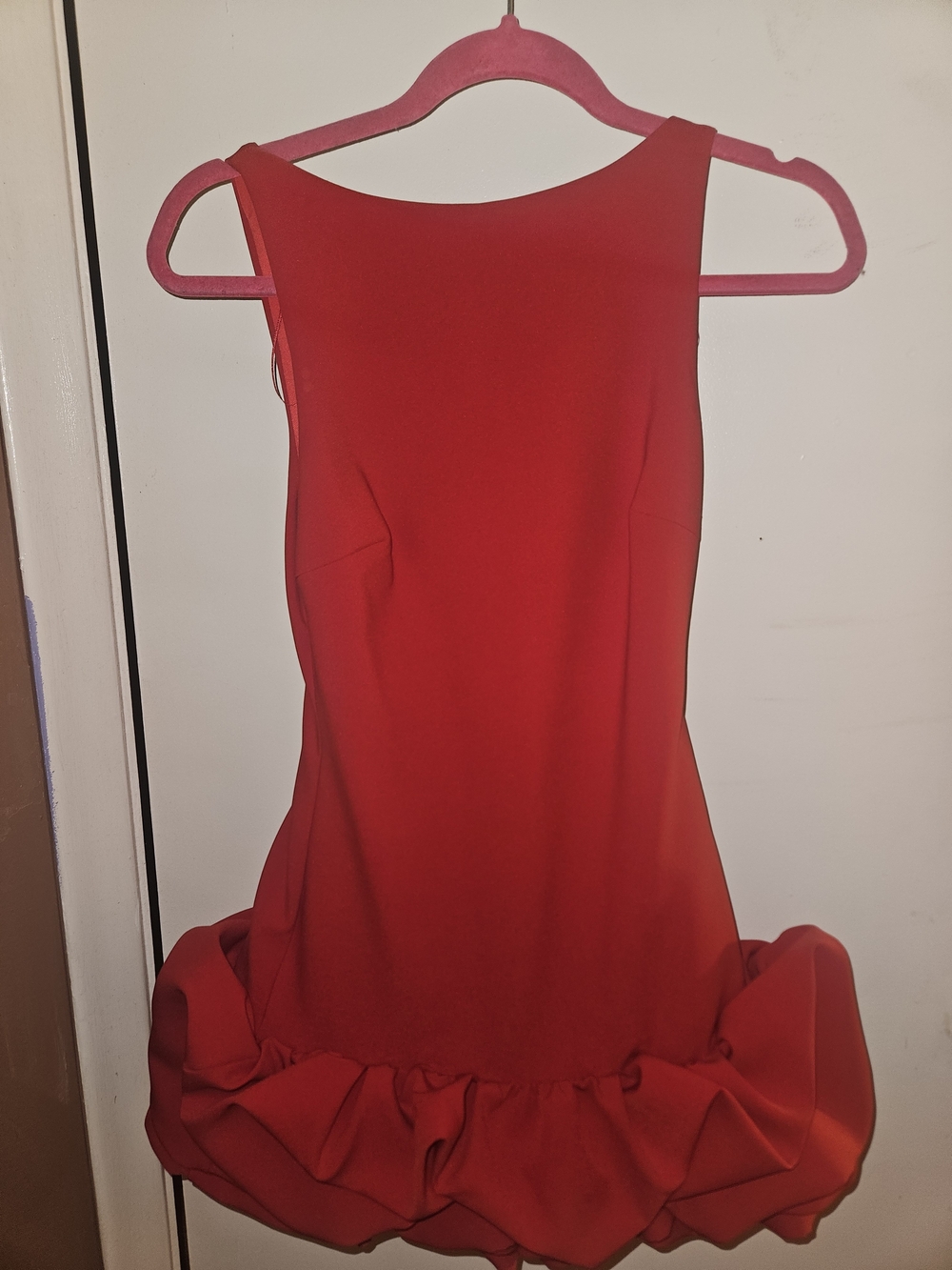 Zara XS Red Ruffle Romper - Picture 3 of 5
